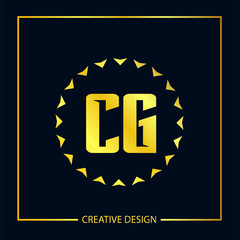 Initial Letter CG Logo Template Design