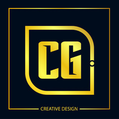 Initial Letter CG Logo Template Design