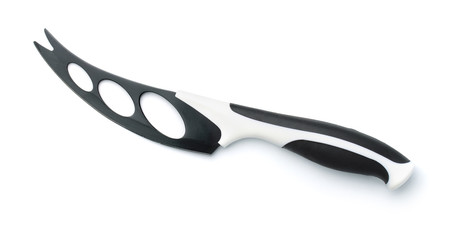 Top view of black cheese knife
