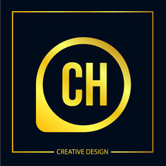 Initial Letter CH Logo Template Design