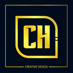 Initial Letter CH Logo Template Design