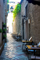 Obraz premium Street in the old town, Kotor, Montenegro