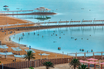 Fototapeta na wymiar Ein Bokek Dead Sea Resort
