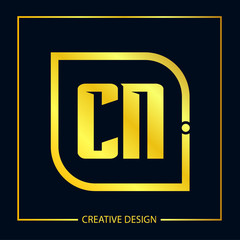 Initial Letter CN Logo Template Design