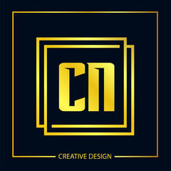 Initial Letter CN Logo Template Design