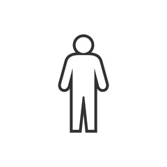 Wc icon. Toilet and restroom icon. Male symbol.