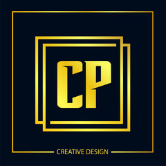 Initial Letter CP Logo Template Design