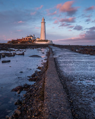 St Marys Lighthouse on the Northumbrian coast