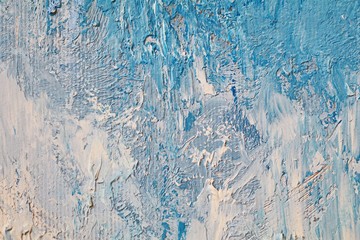 Close up texture with brush strokes and palette knife strokes. Suitable for creative ideas, backgrounds and  textures.