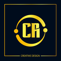 Initial Letter CR Logo Template Design