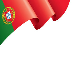 Portugal flag, vector illustration on a white background