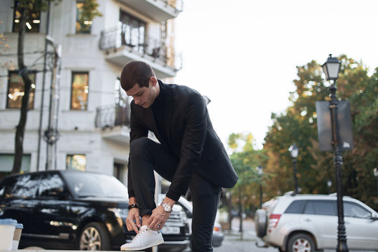 Young fashionable businessman.