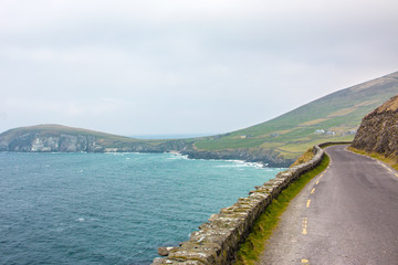 Typical Road Panoramic view landscape Ring of Kerry