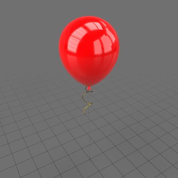 Red round shaped balloon