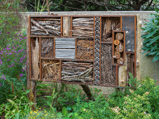 Wood arrangement in minimalist abstract design