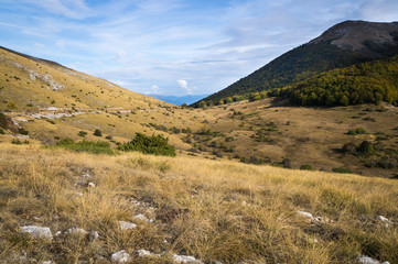 Beautiful landscape view at Galicica National Park, Macedonia in autumn.