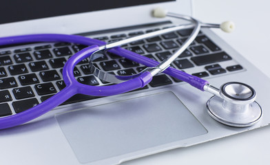 Workplace of the doctor in the office