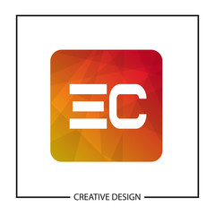 Initial Letter EC Logo Template Design