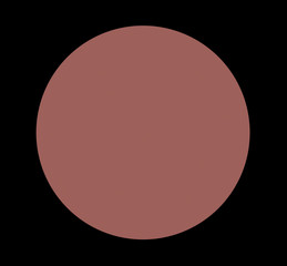 Brown fractal circle sphere. Fantasy fractal texture. Digital art. 3D rendering. Computer generated image.