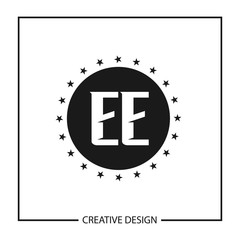 Initial Letter EE Logo Template Design