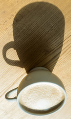 perfect morning with americano or espresso coffee. best coffee here, barista. fresh morning coffee with milk and cream froth. relax in cafe or coffee shop and drinking. Good start of the morning