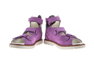 orthopedic sandals isolated on white background