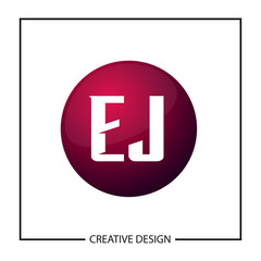 Initial Letter EJ Logo Template Design