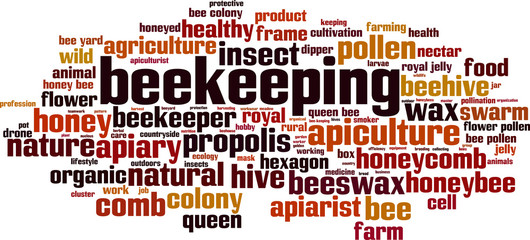 Beekeeping word cloud