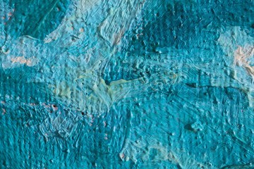 Close up of  painting texture with brush strokes and palette knife strokes. Suitable for creative ideas, backgrounds and  textures.