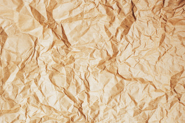 texture of crumpled kraft paper