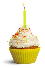 Cupcake with Candle