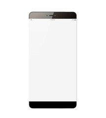 Isolated and realistic smartphone