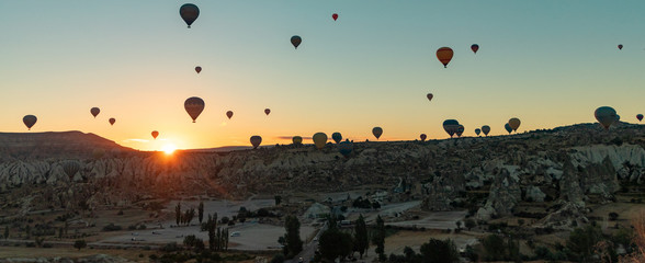 World best hot air balloon destination. gore me, Turkey.