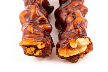 Turkish sweet walnut sausage
