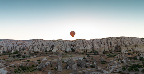 World best hot air balloon destination. gore me, Turkey.