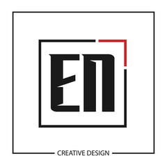 Initial Letter EN Logo Template Design