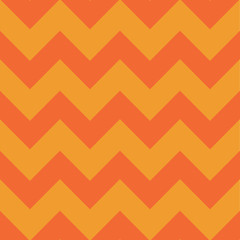Colorful geometric seamless vector pattern in 1970's colors.  Orange chevron is modern and bold. Perfect for stationery, textiles, fashion, fabric, home decor, gift wrapping paper and graphic design.