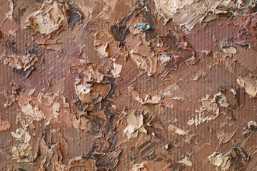 Close up of  painting texture with brush strokes and palette knife strokes. Suitable for creative ideas, backgrounds and  textures.