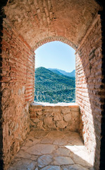 Window in the castle