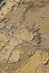 Close up of  painting texture with brush strokes and palette knife strokes. Suitable for creative ideas, backgrounds and  textures.