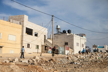 Poor children in Palestine