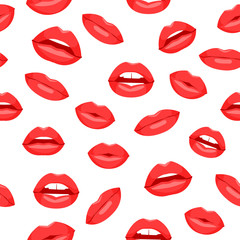 Lips seamless pattern