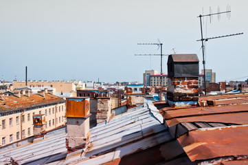 roof top city panorama