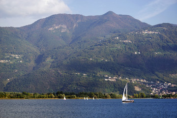 Iseo Lake in Italy, Europe