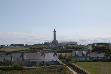phare de l'ile de Batz près de Roscoff, Finistère, en Bretagne, France en août 2018