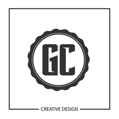 Initial Letter GC Logo Template Design