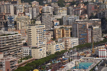 Fototapeta premium aerial view of the city Monte Carlo