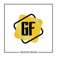 Initial Letter GF Logo Template Design