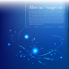 Obraz premium Abstract blue digital ligth vector background for web/print. Magic ligth.