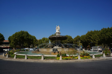 fountain in park
